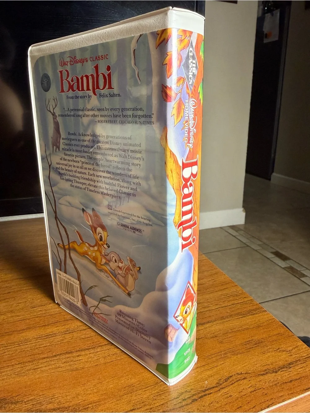 Disney Bambi VHS Tape Lot - Black Diamond Edition & 55th Anniversary Masterpiece